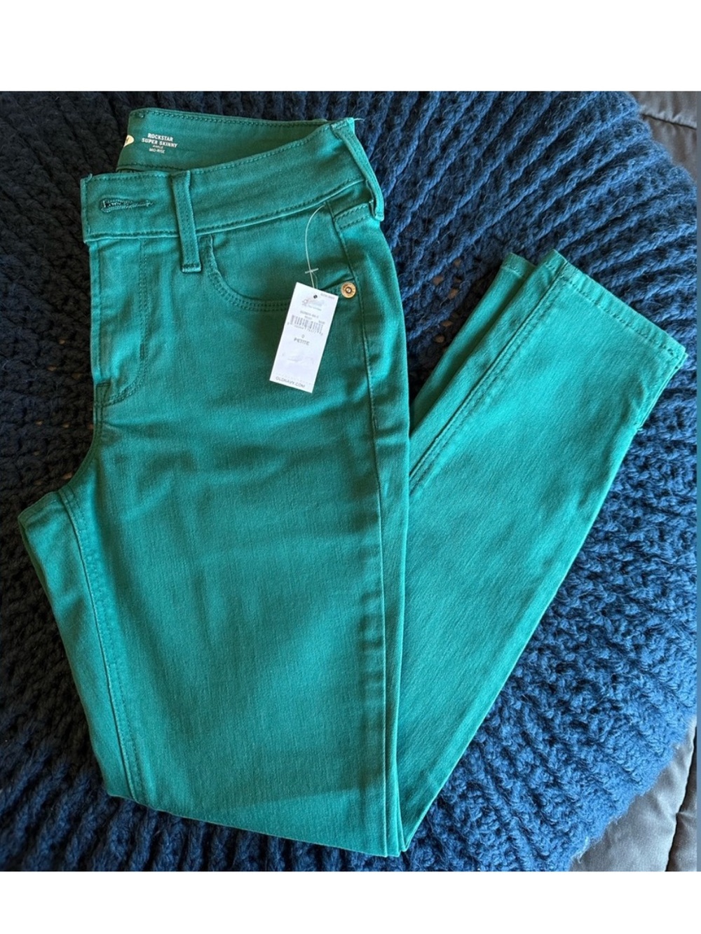 NWT Old Navy Teal Skinny Jeans 0